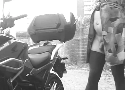 Every Passing Car Saw Her Penis Vibrating Under Her Transparent Dress.