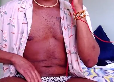 Leopard Thong Show off for Webcam Client