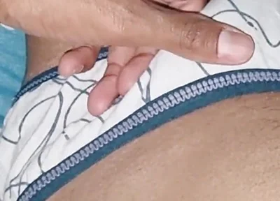 Horny Indian Sissy Boy Cumming While Wearing His Step Sister's Cute Panties
