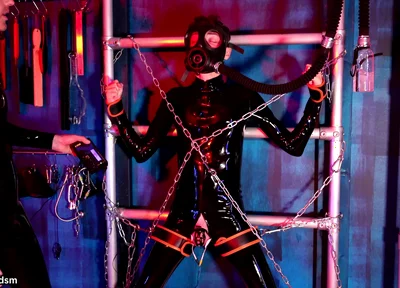 Chained up for Tom Baker's Electric Play