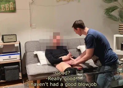 Curious Technician Invited Back to Get His Cock Sucked Again