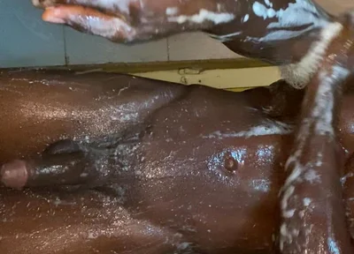 How I Wash up My African Cock! Before Sex