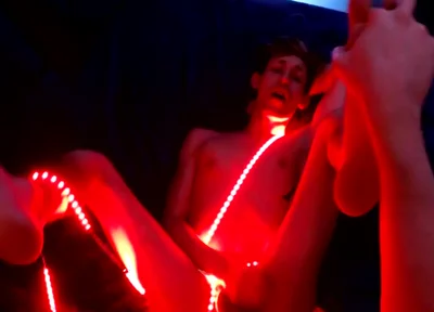 Blake Mast In Trace Gets A Lit-up Ass!