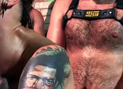 Blindfolded Bottom Serving Anonymous Males