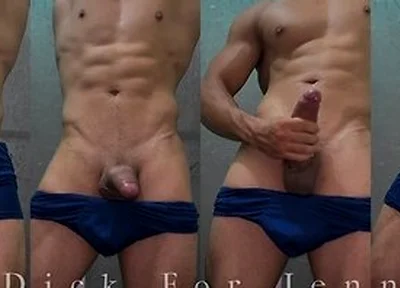 Hot Personal Trainer Moaning Loud And Shaking Cock In The Gym Shower