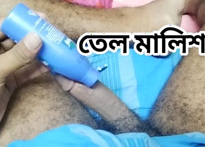 Desi Lungi Boy - Hard Dick Oil Massage and Hardcore Solo Flex