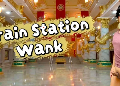 The Train Station Toilet Saved a Man After Getting His Cock Hard