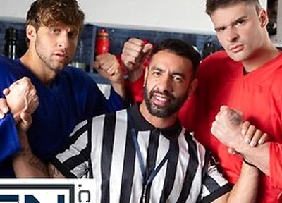 Malik Delgaty And Dom King Settle Their Differences By Double Penetrating Referee Mateo Zagal