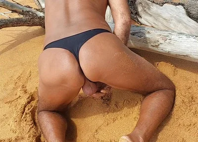 Ladysilva Sissy on the Beach in Panties Comes Fuck My Hot Ass