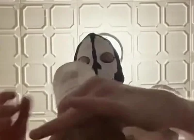 7 Inch (18cm) Hot Cock Owned by a Masked Slim Twink. Flashlight Intense Masturbation, Moaning. Full Video