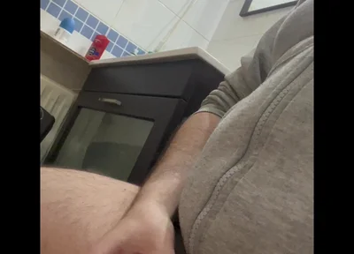 Jerking and Cumming in Bathroom