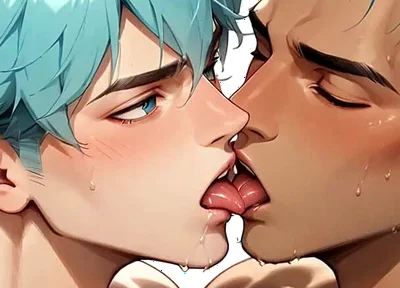 Have Bum Sex in the Jungle with a Blue-haired Hottie! Experience the Finest in Cum-filled XXX Gay Porn!