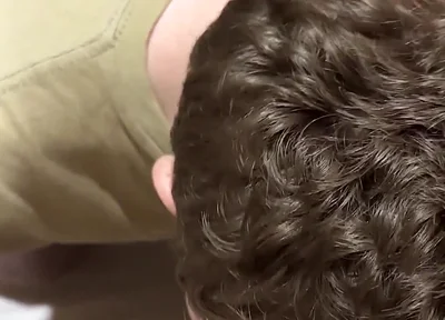 He Kisses My Big Hard Cock While I Pee