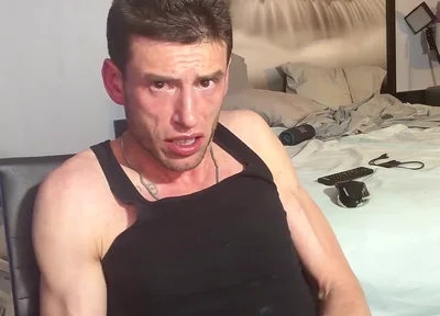 Solo Jerk with Black Beater on, Heavy Bust