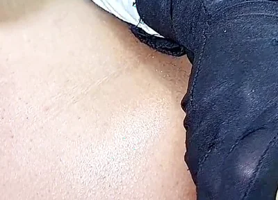 Anal Stretching Using a Large Dildo, Sexy Outfit