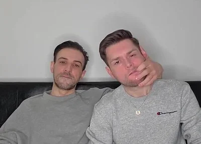 Hung Uncut Brotosh Lads Side by Side Masturbation