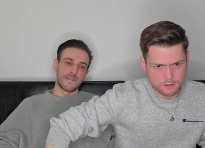 Hung Uncut Brotosh Lads Side by Side Masturbation