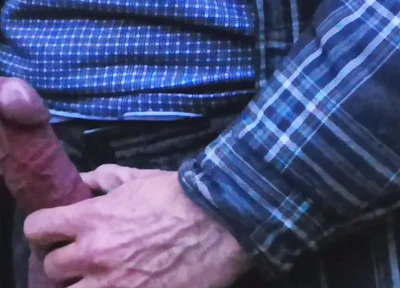 Big Uncut Cock Wanking and Cumming for the Neighbours Again - Rockardglans