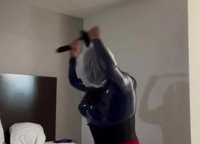 Latex Sissy Tries Breathplay for the First Time