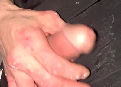 Crossdresser Michelle Wearing Spandex Long Sleves Swimsute Lots of Precum Then I Bust a Huge Cum Load