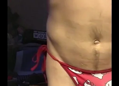 Cdmichelle Wearing Red Hello Kitty Bikini Swimsuit