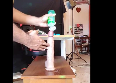 Giant Dildoes Fucking Hairy Holed Football Playing Stripper