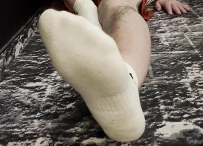 Coach Karl's Feet in His White Socks [8893]