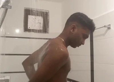 Sri Lankan Teen Boy Showered