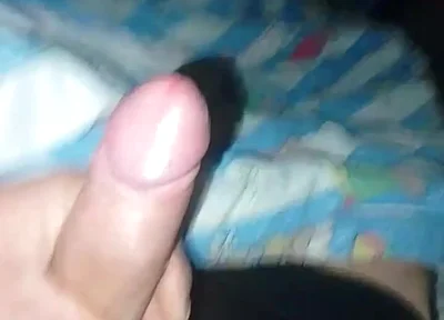 German Uncut Cock Masturbate After Work