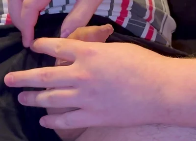 A Friend Takes My Little Uncut Cock Out of His Pants and Plays with It