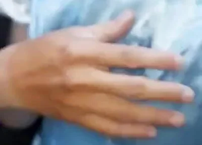 Crossdresser Cum Wearing Elegant Satin Ball Gown