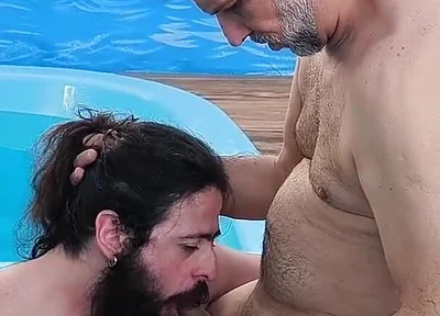 I Caught It in the Act My Stepfather Making Out with His Friend in the Pool
