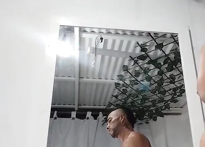 Cum in Front of the Mirror