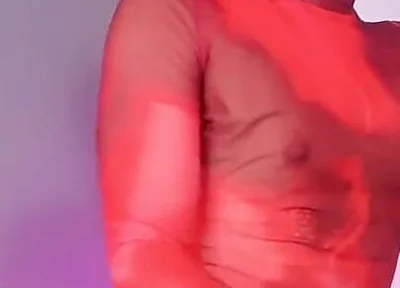 Ken Dancing Sexy for You in Red Dress, and Bouncing Her Ass