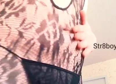 Straight Bottom Boy with Femboy Kink Shows Face and Body for First Time