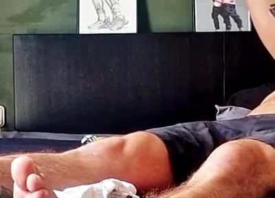 Bearded Master's Feet Massage & Worship by Hairy Muscle Sub