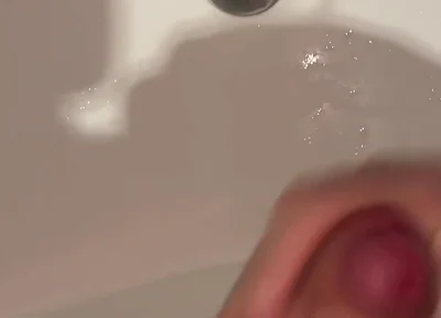 Accidental Golden Shower on My Hand While Pissing in Sink & Cumshots