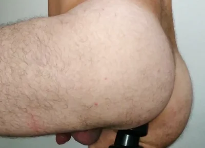 Riding Huge Dildo and Plug