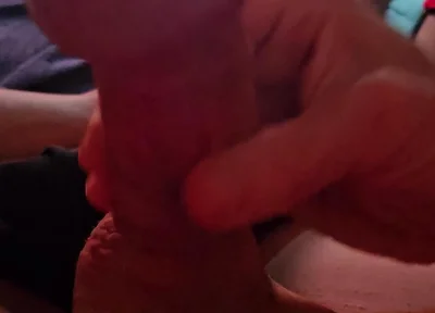 Thick Dripping Climax All Over My Mushroom Headed Shaft Natural Style