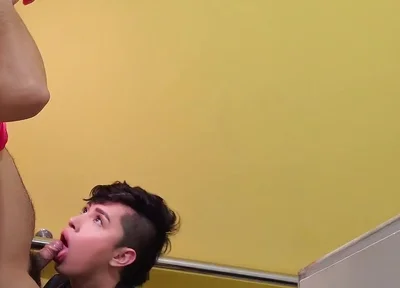 Cruising with Twink From the Building Who Loves to Suck Cock