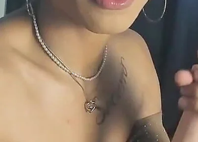 Femboy Gigi Wakes up Horny and Sucks Her Dildo Hard Cock Before Bouncing the