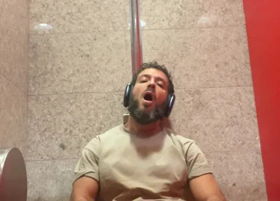 Jerking off in the Airport