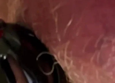 Pissing with a Cock Cage on