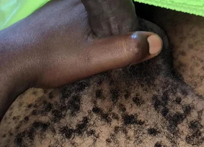 Solo Male Jerks His Black Dick and Cums