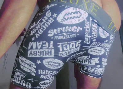 Gray Boxer and White Socks (video 1)