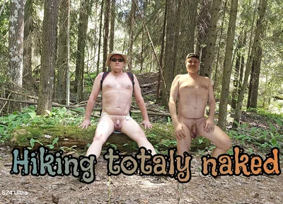 Naked Hike in Finnish Forrest