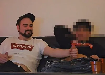 Straight Turkish Buddy First Time Seduced to a Mutual Jerkoff and Blowjob by a Guy