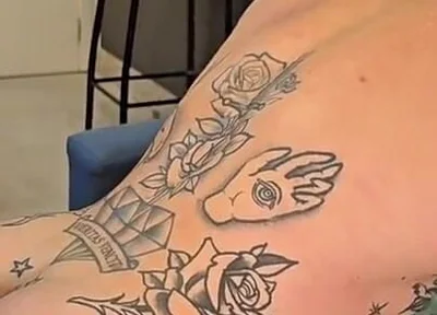 Big Tattooed Guy with a Tight Ass