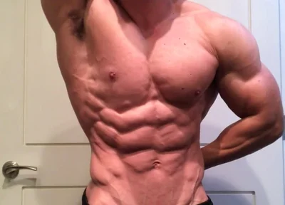 Jacked Bodybuilder Benji Bastian Flexing His Huge, Shredded, Muscles