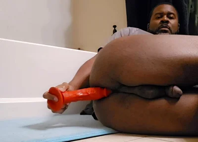 Watch Me Fuck My Black Ass with a Dildo